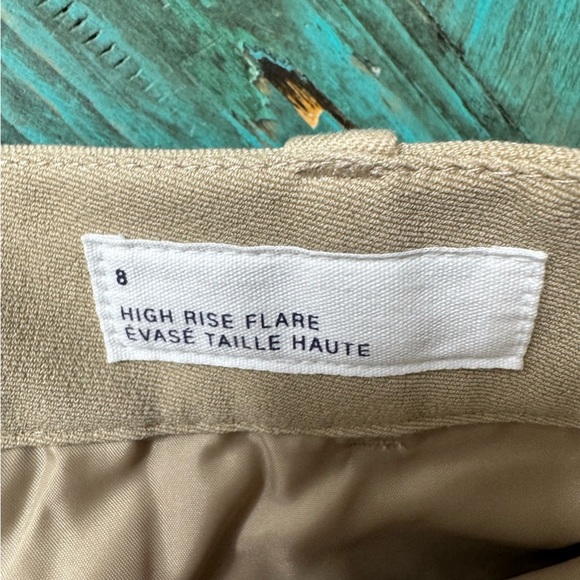 Gap High Rise Flare Khaki Pants Size 8 NWT Brand New Neutral - Picture 13 of 15